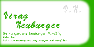 virag neuburger business card